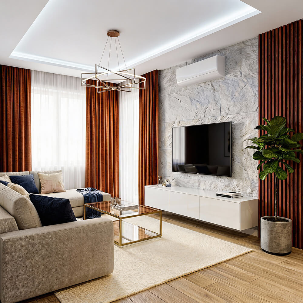 Lamel Ścienny Orzech Rustykalny zdjęcie 3