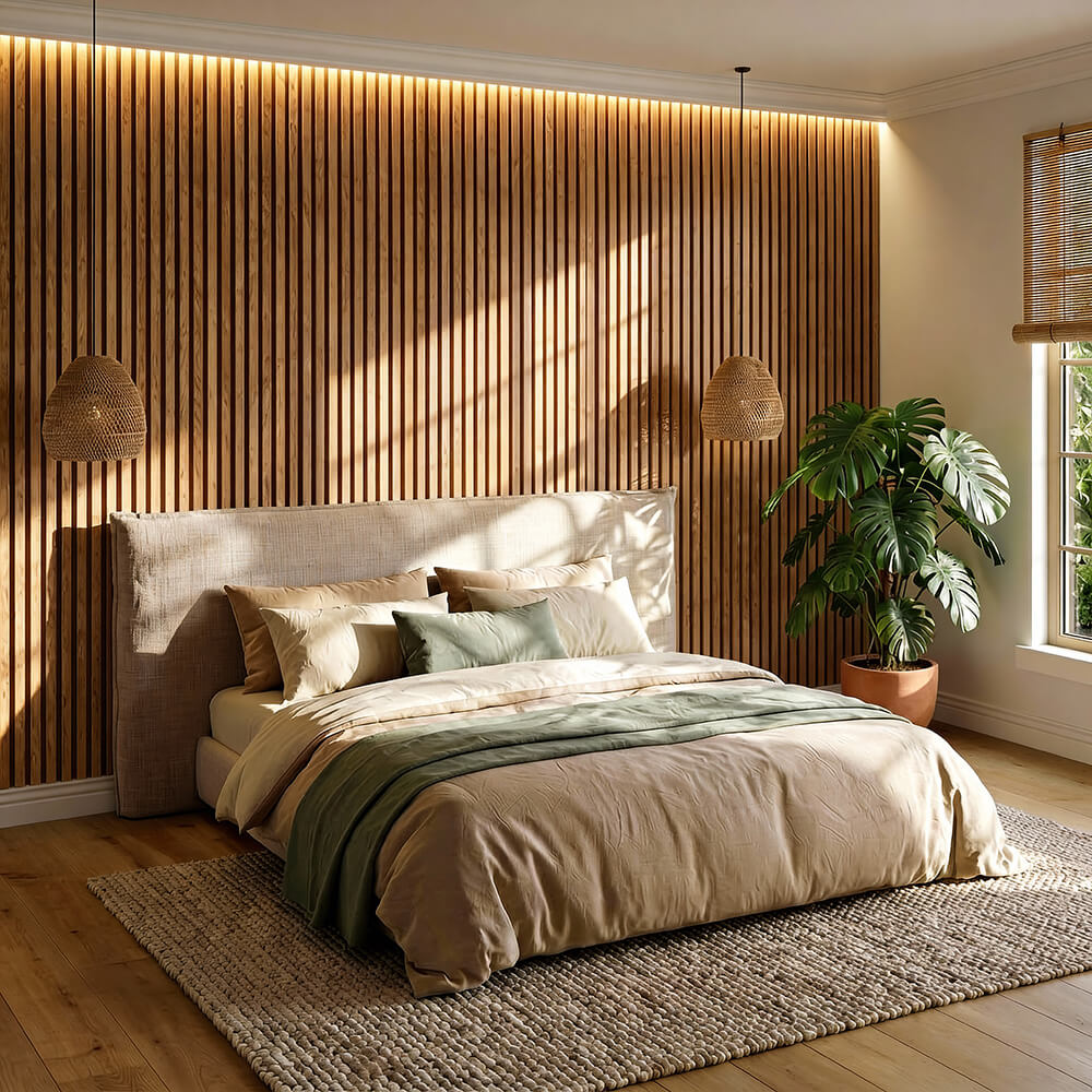 Lamel ścienny dąb naturalny siodme