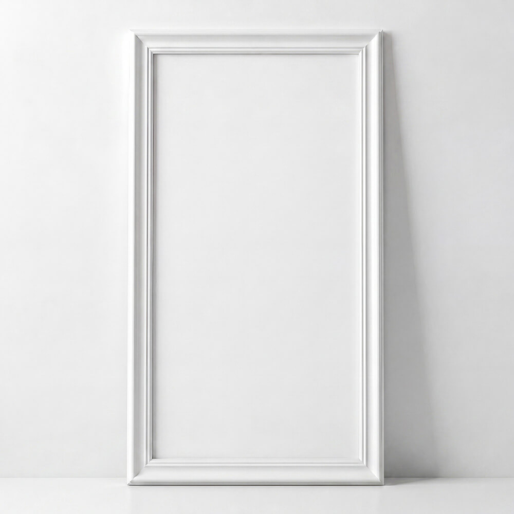 ramka 160 x 60 cm biale tło glowne sl05