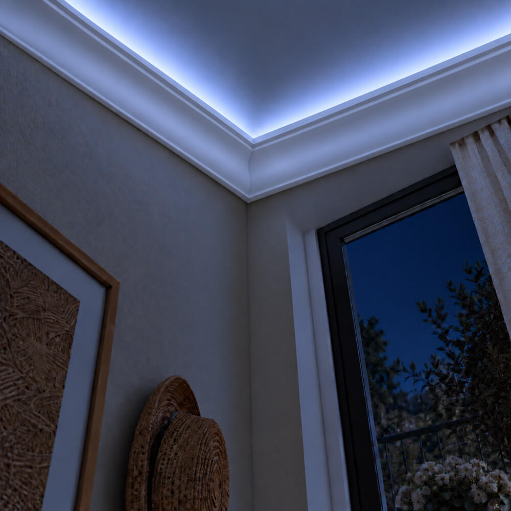 Gzyms Oświetleniowy przysufitowy LED ozdobny MKLO-08